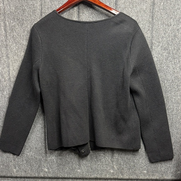 LOFT Black Textured Knit Top - Picture 3 of 4